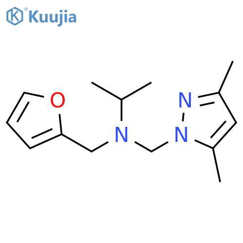 1H-Pyrazole-1-methanamine,N-(2-furanylmethyl)-3,5-dimethyl-N-(1-methylethyl)- structure