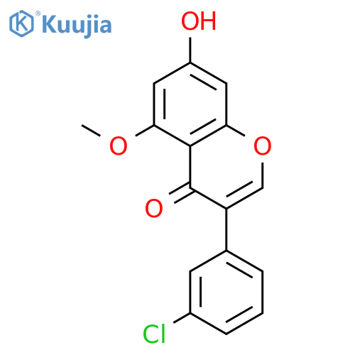 3-(3-Chlorophenyl)-7-hydroxy-5-methoxy-4H-1-benzopyran-4-one structure