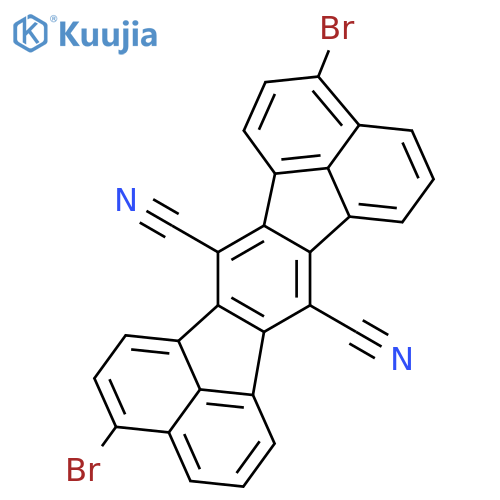 ACENAPHTHO[1,2-K]FLUORANTHENE-7,14-DICARBONITRILE, 3,11-DIBROMO- structure