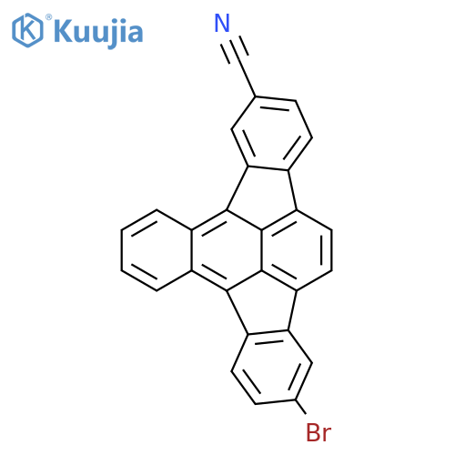 BENZ[A]INDENO[1,2,3-FG]ACEANTHRYLENE-6-CARBONITRILE, 12-BROMO- structure