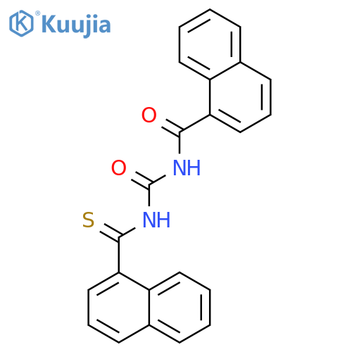 1-Naphthalenecarboxamide,N-[[(1-naphthalenylthioxomethyl)amino]carbonyl]- structure