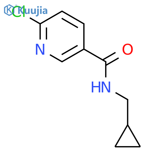 3-PYRIDINECARBOXAMIDE, 6-CHLORO-N-(CYCLOPROPYLMETHYL)- structure