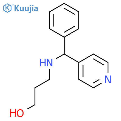 3-[(Phenyl-pyridin-4-yl-methyl)-amino]-propan-1-ol structure