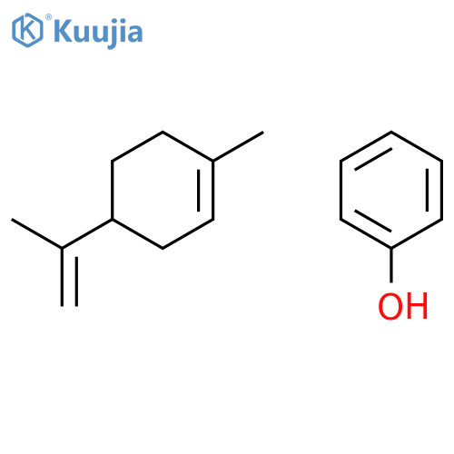 (4R)-1-methyl-4-prop-1-en-2-yl-cyclohexene; phenol structure
