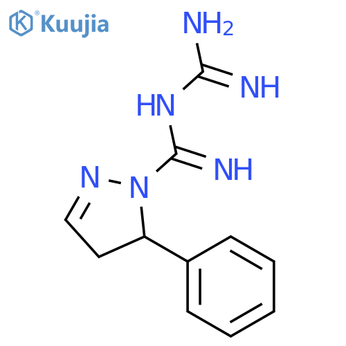 N-Amino(imino)methyl-5-phenyl-4,5-dihydro-1H-pyrazole-1-carboximidamide structure