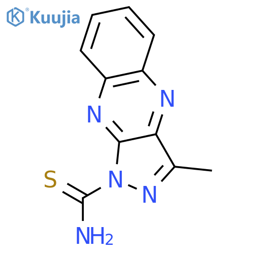 1H-PYRAZOLO[3,4-B]QUINOXALINE-1-CARBOTHIOAMIDE, 3-METHYL- structure