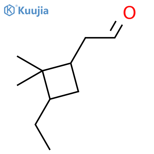 Cyclobutaneacetaldehyde, 3-ethyl-2,2-dimethyl- structure