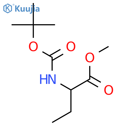 Butanoic acid, 2-[[(1,1-diMethylethoxy)carbonyl]aMino]-, Methyl ester structure