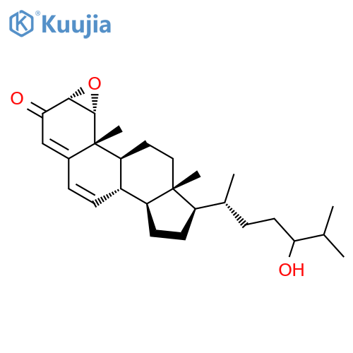 Cholesta-4,6-dien-3-one, 1,2-epoxy-24-hydroxy-, (1a,2a)- structure