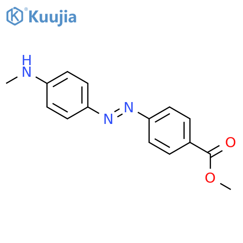 methyl 4-{(E)-[4-(methylamino)phenyl]diazenyl}benzoate structure
