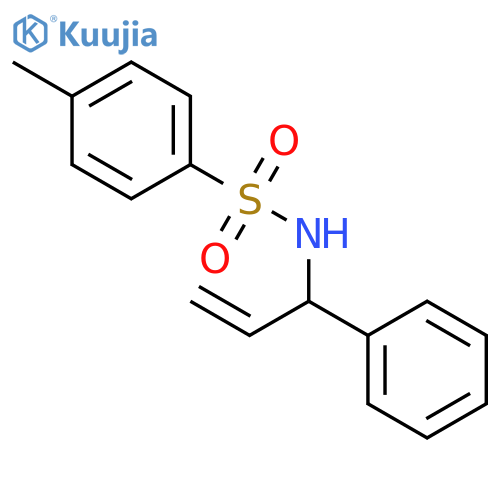 Benzenesulfonamide, 4-methyl-N-(1-phenyl-2-propenyl)- structure