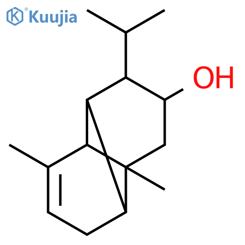 Tricyclo[4.4.0.02,7]dec-8-en-4-ol, 2,8-dimethyl-5-(1-methylethyl)-, (1R,2S,4S,5R,6R,7R)-rel- structure