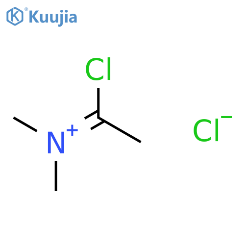 N-(1-chloroethylidene)-N-methylmethanaminium chloride structure