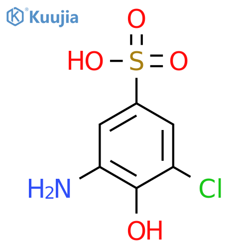 3-Amino-5-chloro-4-hydroxybenzenesulfonic acid structure