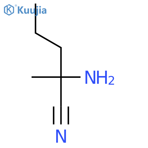 2-amino-2-methylpentanenitrile structure