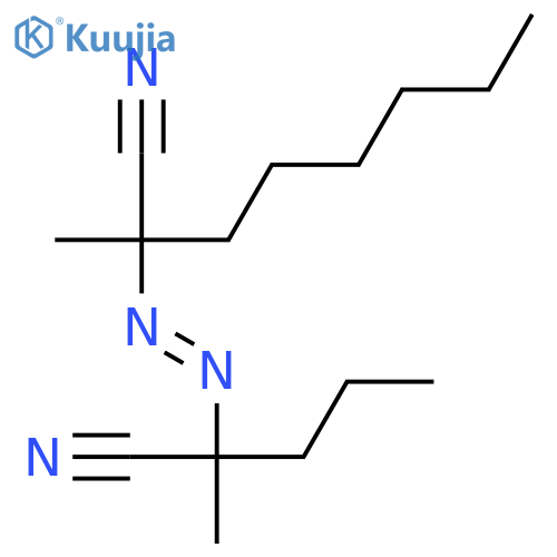 OCTANENITRILE, 2-[(1-CYANO-1-METHYLBUTYL)AZO]-2-METHYL- structure