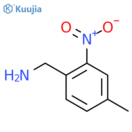 (4-Methyl-2-nitrophenyl)methanamine structure