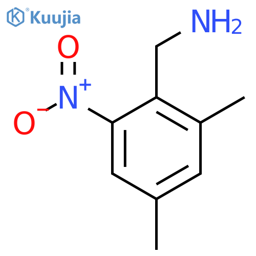 2,4-Dimethyl-6-nitrobenzylamine structure