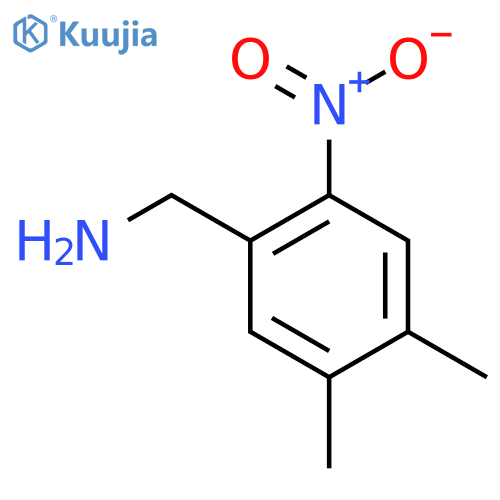 4,5-Dimethyl-2-nitrobenzylamine structure