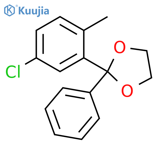 1,3-Dioxolane, 2-(5-chloro-2-methylphenyl)-2-phenyl- structure