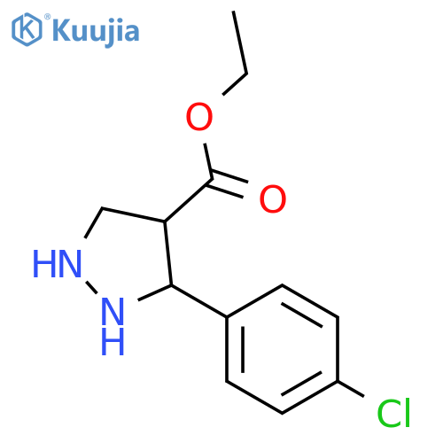 ethyl-3-(p-chlorophenyl)-4-pyrazole carboxylate structure