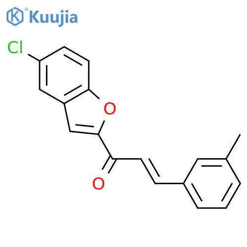 2-Propen-1-one, 1-(5-chloro-2-benzofuranyl)-3-(3-methylphenyl)- structure