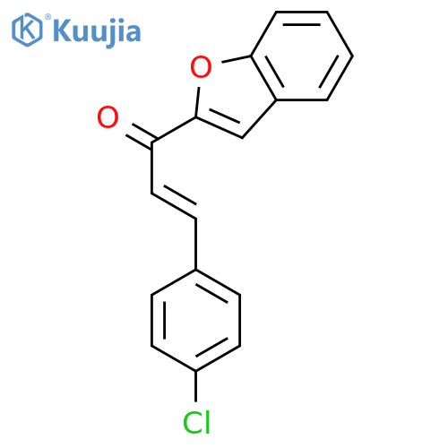 2-Propen-1-one, 1-(2-benzofuranyl)-3-(4-chlorophenyl)- structure