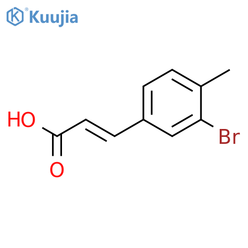 2-PROPENOIC ACID, 3-(3-BROMO-4-METHYLPHENYL)- structure