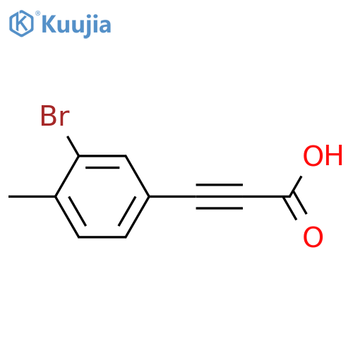 2-PROPYNOIC ACID, 3-(3-BROMO-4-METHYLPHENYL)- structure
