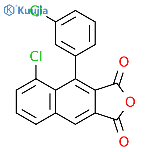 NAPHTHO[2,3-C]FURAN-1,3-DIONE, 5-CHLORO-4-(3-CHLOROPHENYL)- structure