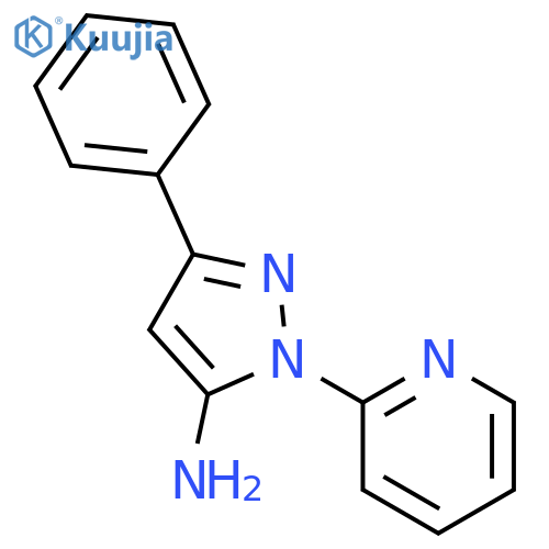 1H-Pyrazol-5-amine, 3-phenyl-1-(2-pyridinyl)- structure