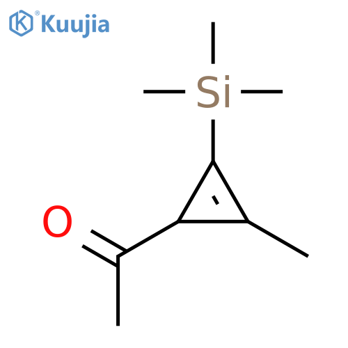 Ethanone, 1-[2-methyl-3-(trimethylsilyl)-2-cyclopropen-1-yl]- structure