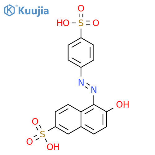 2-Naphthalenesulfonicacid, 6-hydroxy-5-[2-(4-sulfophenyl)diazenyl]- structure