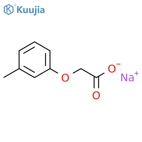 Acetic acid, (3-methylphenoxy)-, sodium salt structure