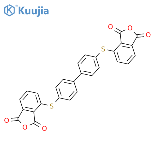 1,3-ISOBENZOFURANDIONE, 4,4'-[[1,1'-BIPHENYL]-4,4'-DIYLBIS(THIO)]BIS- structure