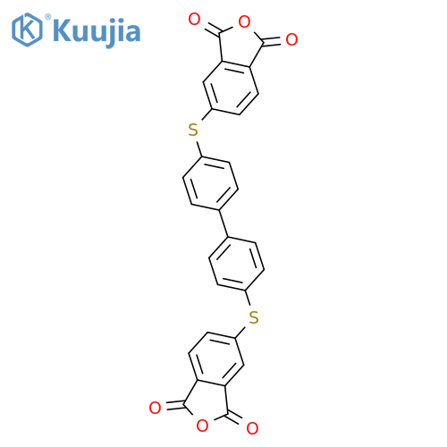 1,3-Isobenzofurandione, 5,5'-[[1,1'-biphenyl]-4,4'-diylbis(thio)]bis- structure