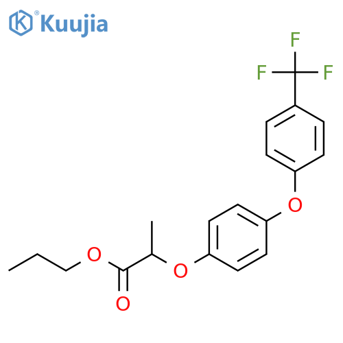 Propyl 2-{4-[4-(trifluoromethyl)phenoxy]phenoxy}propanoate structure