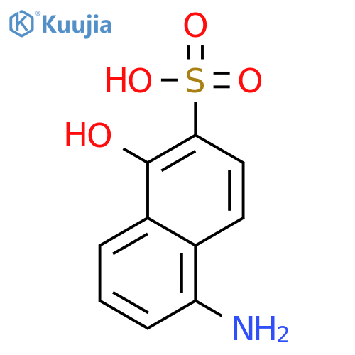 1-Amino-5-hydroxy-6-naphthalene-sulphonicacid structure