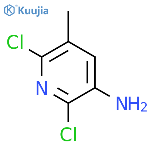 2,6-dichloro-5-methyl-pyridin-3-amine structure