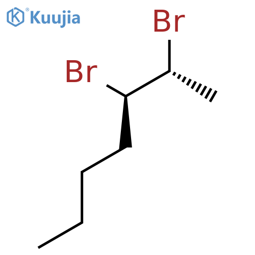 Heptane, 2,3-dibromo-, (R*,R*)- structure