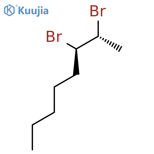 Octane, 2,3-dibromo-, (R*,R*)- structure