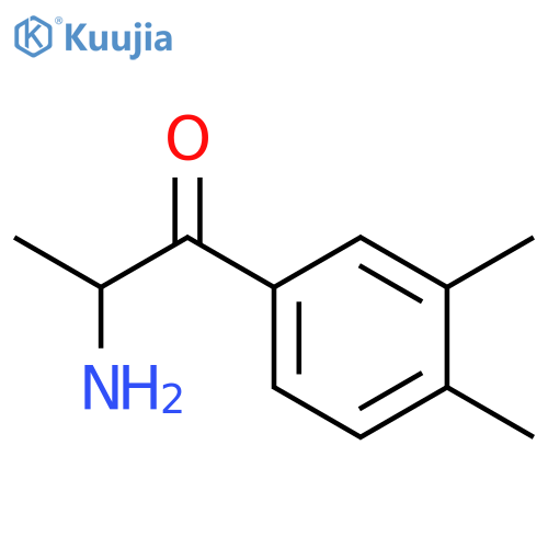 1-Propanone,2-amino-1-(3,4-dimethylphenyl)-, hydrochloride (1:1) structure