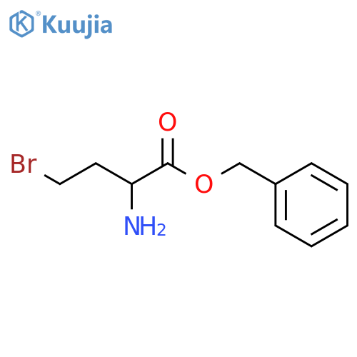 Butanoic acid, 2-amino-4-bromo-, phenylmethyl ester structure