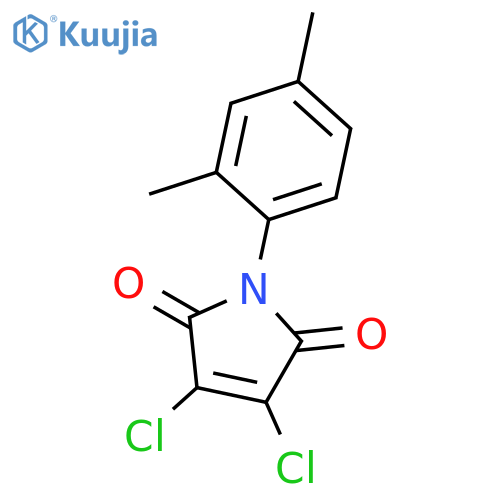 1H-PYRROLE-2,5-DIONE, 3,4-DICHLORO-1-(2,4-DIMETHYLPHENYL)- structure