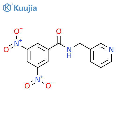 3,5-dinitro-N-(pyridin-3-yl)methylbenzamide structure