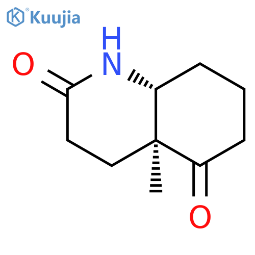 2,5(1H,4aH)-Quinolinedione, hexahydro-4a-methyl-, trans- structure
