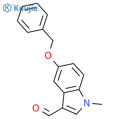 5-benzyloxy-1-methylindole-3-carboxaldehyde structure