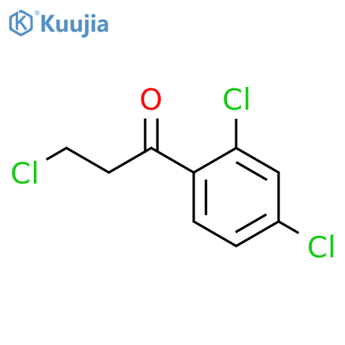 1-Propanone, 3-chloro-1-(2,4-dichlorophenyl)- structure