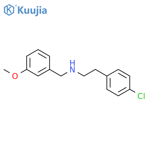 2-(4-Chlorophenyl)-N-(3-methoxybenzyl)ethanamine structure