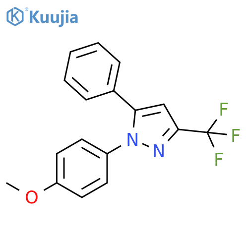 1H-Pyrazole, 1-(4-methoxyphenyl)-5-phenyl-3-(trifluoromethyl)- structure